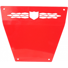 FRONT RACE SKID PLATE RED POL
