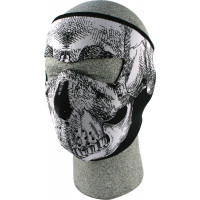 FULL FACE MASK BLACK/WHITE SKULL