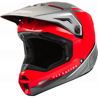 KINETIC VISION HELMET RED/GREY SM