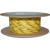 #18-GAUGE YELLOW/BLACK STRIPE 100' SPOOL OF PRIMARY WIRE
