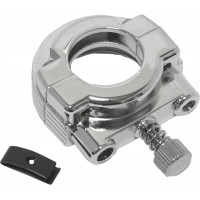 THROTTLE CLAMP DUAL CABLE SCREW IN CHROME