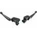 SMOOTH LEVER SET BLACK FLH/FLT 08-13 W/CABLE CLUTCH