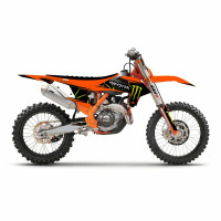 CMPLT KIT MONSTER ENERGY SLASH WHITE BG