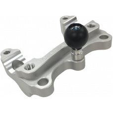 HANDLEBAR RISERS TOUR W/RAM BALL SILVER TRI