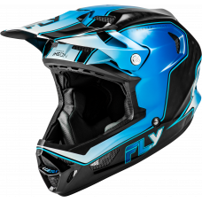 YTH WERX-R FLOW CARBON HLMT BLACK CARBON/BLUE/WHITE YL