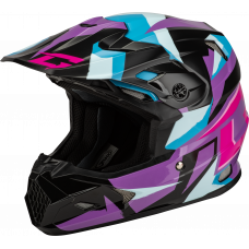 MX-96 SPLINTER HELMET BLACK/PURPLE/BLUE 2X