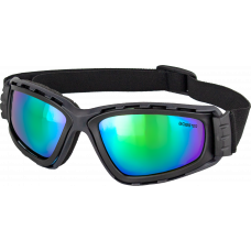 FREEDIVE GOGGLES M BLK GRAY W/BLU/GRN REFLC