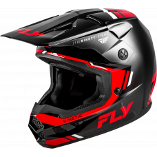 KINETIC VERDICT HELMET BLACK/RED/WHITE 2X