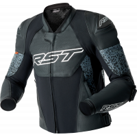 PS SUPERSPORT-K D3O JACKET GREY/BLACK LEATHER SM