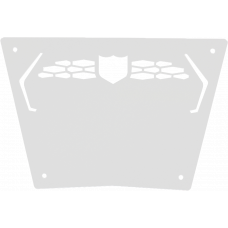 FRONT SPORT BUMPER SKID PLATE WHITE