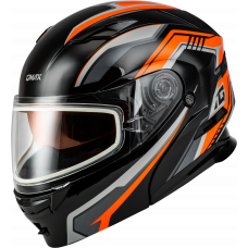 MD-01S TRANSISTOR SNOW HELMET ORANGE/BLACK MD