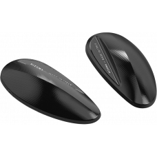 MIRROR BLOCK OFF PLATES PAIR BLACK HON