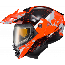 EXO-AT960 COLD WEATHER HELMET TOPOGRAPHIC HI-VIZ ORG LG ELEC