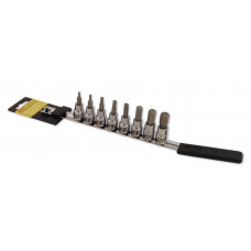 SOCKET BIT SET 8PC HEX METRIC