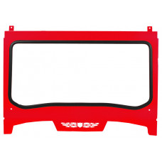 ASYLUM FRONT WINDSHIELD W/PCKT RED