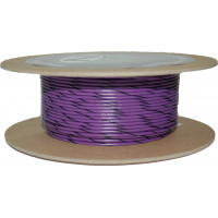#18-GAUGE VIOLET/BLACK STRIPE 100' SPOOL OF PRIMARY WIRE