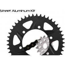 SPROCKET/CHAIN KIT STL/ALU 17/39T BLK RX3 525-110L BLK