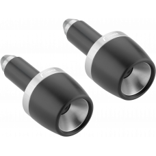 BAR ENDS PAIR SILVER