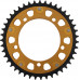 REAR STEALTH SPROCKET ALU/STL 43T-525 GLD SUZ/TRI
