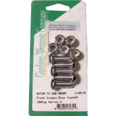 FRONT BRAKE ROTOR ALLEN BOLTS 84-UP ALL LACED WHEELS
