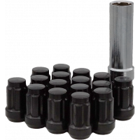 12MMX1.50 LOCK STYLE LUG NUTS BLACK W/KEY 16/PK
