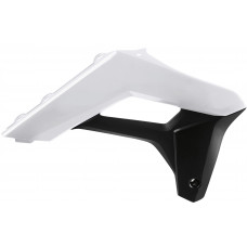 RADIATOR SCOOPS WHITE/BLACK SHERCO