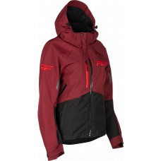 WOMEN'S CARBON JACKET MERLOT/RED 2X