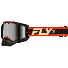ZONE SNOW GOGGLE BLK/RED/CREAM W/RED MIRROR/AMBER LENS