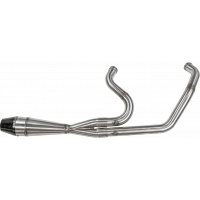 2IN1 M8 SOFTAIL SHORTY PIPE BRUSHED SS