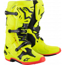 TECH 10 BOOTS YLW FLUO/BLK/RED FLUO SZ 13