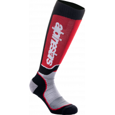 MX PLUS SOCKS BLACK/GREY/RED LG