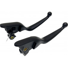 SMOOTH LEVER SET BLACK FLT 21-25 CBL CLUTCH
