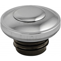 GAS CAP SCREW-IN W/LOCK&COVER VENTED CHROME 82-95