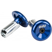 ALUMINUM BAR END PLUGS BLUE