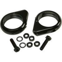 TURNSIGNAL CLAMPS 49MM PR BLACK