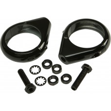 TURNSIGNAL CLAMPS 49MM PR BLACK