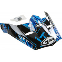 VISOR W/SCREWS HOOPER MX-46Y BLACK/BLUE YS-YL