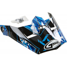 VISOR W/SCREWS HOOPER MX-46Y BLACK/BLUE YS-YL