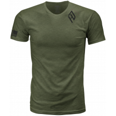 HARDDRIVE EMBLEM TEE OLIVE GREEN/BLACK 2X