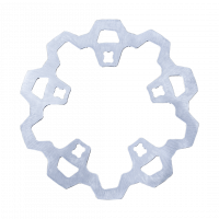 ENFORCER 1 PIECE ROTOR FRONT SILVER 11.8
