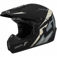 MX-46 COMPOUND HELMET MATTE BLACK/GREY/WHITE YL