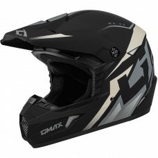 MX-46 COMPOUND HELMET MATTE BLACK/GREY/WHITE YL
