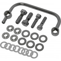 BREATHER TUBE W/ BOLTS CHROME BIGTWIN  NON-TBW