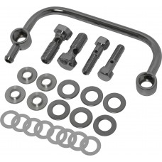 BREATHER TUBE W/ BOLTS CHROME BIGTWIN  NON-TBW