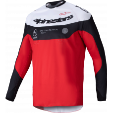 PRO-DURA JERSEY BLACK/BRIGHT RED/WHITE 2X