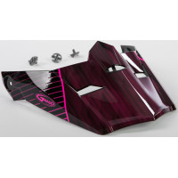 VISOR W/SCREWS COLFAX MX-46 BLACK/HI-VIS PINK MD-XL