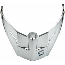 MD-74 VISOR W/SCREWS STRIKER SILVER/BLUE METALLIC