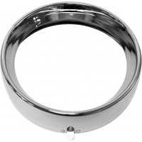 FRENCHED HEADLIGHT TRIM RING CHROME 7 TAB STYLE