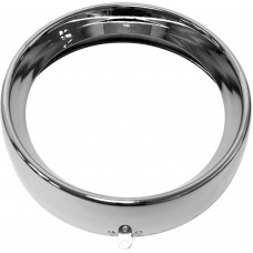 FRENCHED HEADLIGHT TRIM RING CHROME 7 TAB STYLE