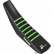 SEAT COVER BLACK/GREEN W/RIBS SEAT COVER BLACK/GREEN W/RIBS